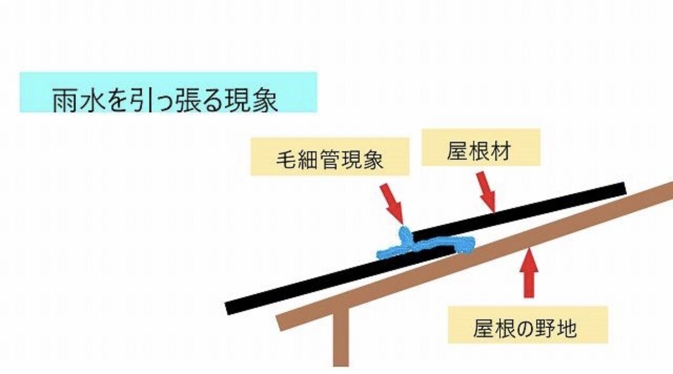     株式会社黒澤創建の塗装ニュース｜屋根の毛細管現象と雨漏り対策